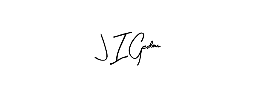 How to make J I Gedam name signature. Use Arty Signature style for creating short signs online. This is the latest handwritten sign. J I Gedam signature style 8 images and pictures png