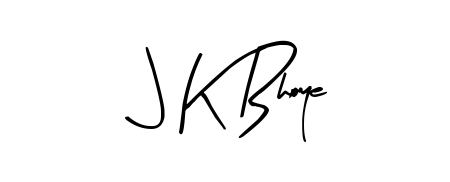 The best way (Arty Signature) to make a short signature is to pick only two or three words in your name. For converting this name J K Bhoye. J K Bhoye signature style 8 images and pictures png