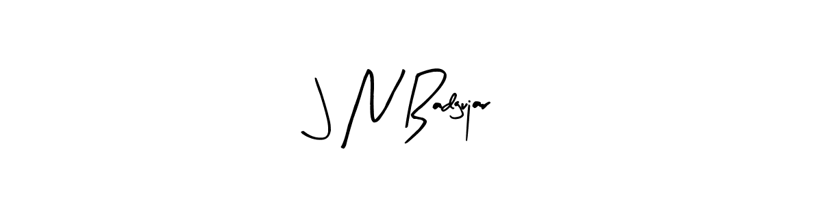Similarly Arty Signature is the best handwritten signature design. Signature creator online .You can use it as an online autograph creator for name J N Badgujar. J N Badgujar signature style 8 images and pictures png
