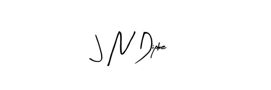 Arty Signature is a professional signature style that is perfect for those who want to add a touch of class to their signature. It is also a great choice for those who want to make their signature more unique. Get J N Dipke name to fancy signature for free. J N Dipke signature style 8 images and pictures png