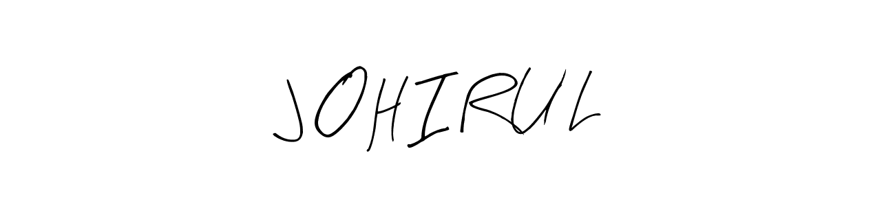 Also You can easily find your signature by using the search form. We will create J O H I R U L name handwritten signature images for you free of cost using Arty Signature sign style. J O H I R U L signature style 8 images and pictures png