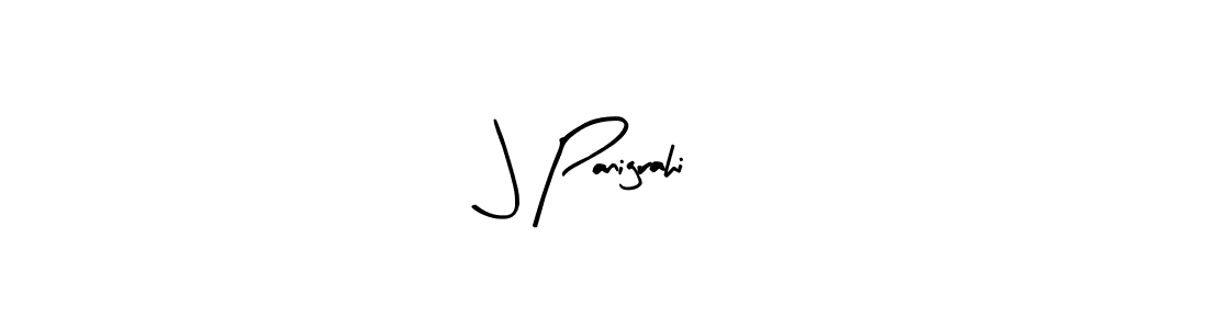 How to make J Panigrahi name signature. Use Arty Signature style for creating short signs online. This is the latest handwritten sign. J Panigrahi signature style 8 images and pictures png