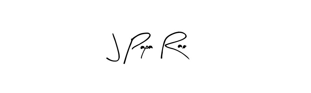 Similarly Arty Signature is the best handwritten signature design. Signature creator online .You can use it as an online autograph creator for name J Papa Rao. J Papa Rao signature style 8 images and pictures png