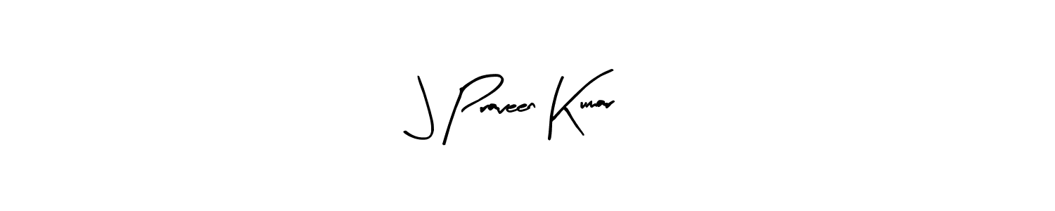 Create a beautiful signature design for name J Praveen Kumar. With this signature (Arty Signature) fonts, you can make a handwritten signature for free. J Praveen Kumar signature style 8 images and pictures png