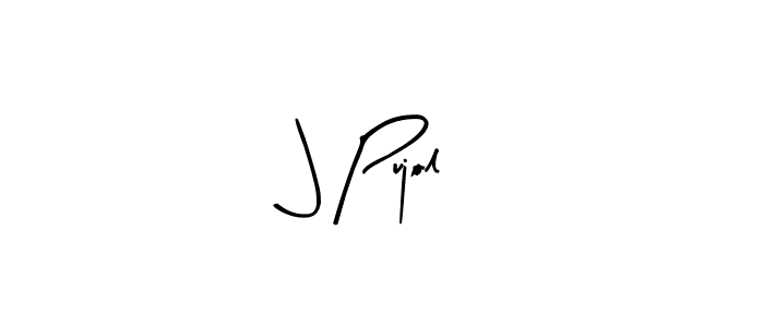 The best way (Arty Signature) to make a short signature is to pick only two or three words in your name. The name J Pujol include a total of six letters. For converting this name. J Pujol signature style 8 images and pictures png
