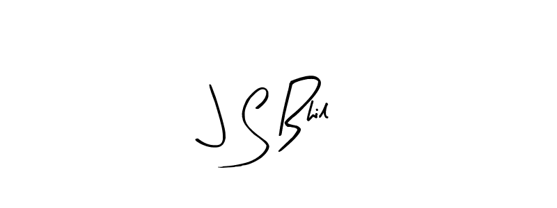 Create a beautiful signature design for name J S Bhil. With this signature (Arty Signature) fonts, you can make a handwritten signature for free. J S Bhil signature style 8 images and pictures png