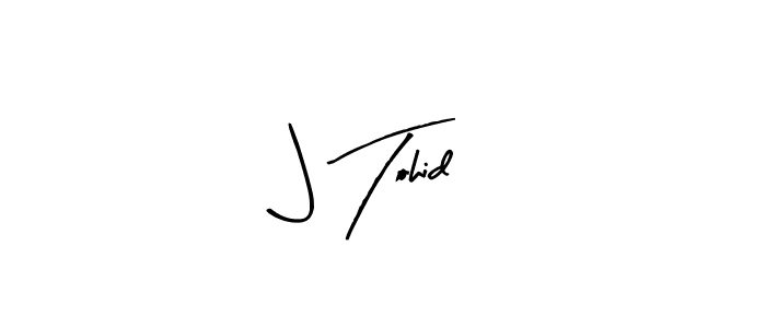 Arty Signature is a professional signature style that is perfect for those who want to add a touch of class to their signature. It is also a great choice for those who want to make their signature more unique. Get J Tohid name to fancy signature for free. J Tohid signature style 8 images and pictures png