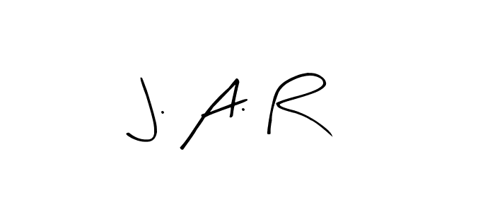 How to make J. A. R name signature. Use Arty Signature style for creating short signs online. This is the latest handwritten sign. J. A. R signature style 8 images and pictures png