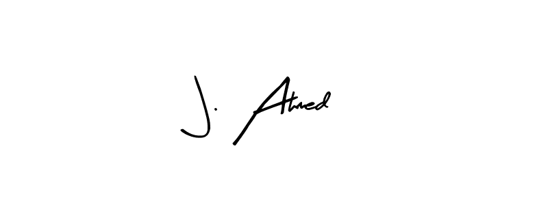 Design your own signature with our free online signature maker. With this signature software, you can create a handwritten (Arty Signature) signature for name J. Ahmed. J. Ahmed signature style 8 images and pictures png