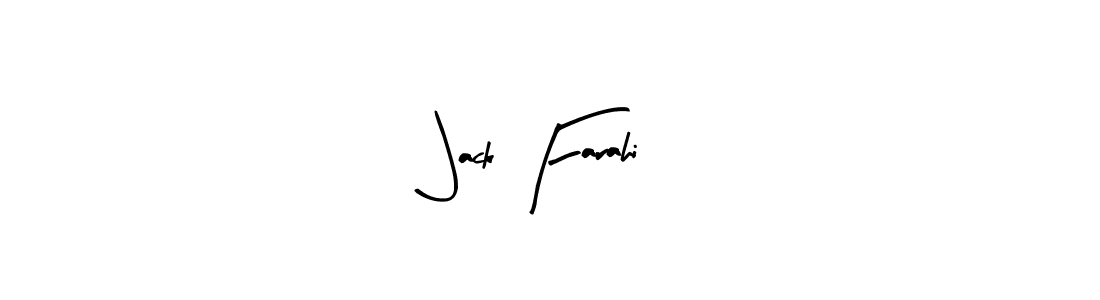 The best way (Arty Signature) to make a short signature is to pick only two or three words in your name. The name Jack Farahi include a total of six letters. For converting this name. Jack Farahi signature style 8 images and pictures png