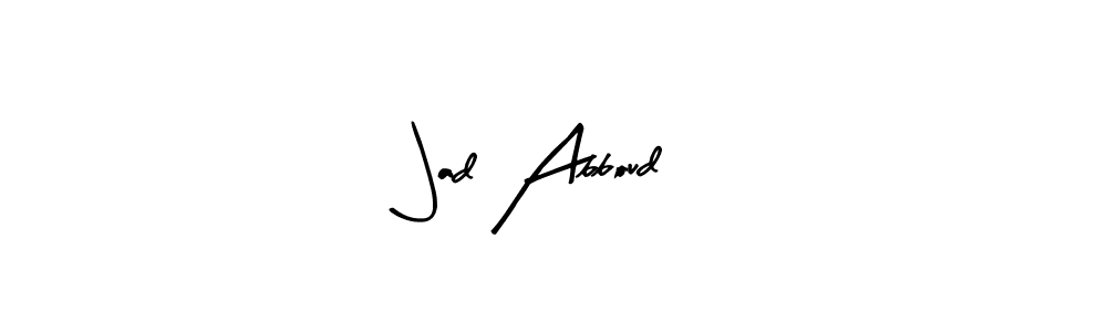 How to Draw Jad Abboud signature style? Arty Signature is a latest design signature styles for name Jad Abboud. Jad Abboud signature style 8 images and pictures png