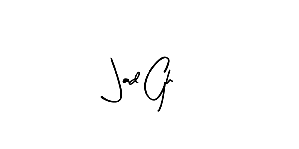 Create a beautiful signature design for name Jad Gh. With this signature (Arty Signature) fonts, you can make a handwritten signature for free. Jad Gh signature style 8 images and pictures png