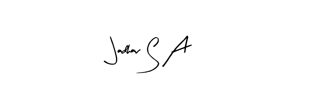 This is the best signature style for the Jadhav S A name. Also you like these signature font (Arty Signature). Mix name signature. Jadhav S A signature style 8 images and pictures png