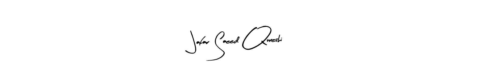 The best way (Arty Signature) to make a short signature is to pick only two or three words in your name. The name Jafar Saeed Qureshi include a total of six letters. For converting this name. Jafar Saeed Qureshi signature style 8 images and pictures png