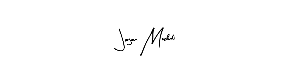 Arty Signature is a professional signature style that is perfect for those who want to add a touch of class to their signature. It is also a great choice for those who want to make their signature more unique. Get Jagan Muduli name to fancy signature for free. Jagan Muduli signature style 8 images and pictures png