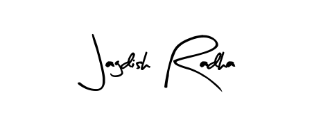 Create your official email sign-off with Jagdish Radha name in Arty Signature style. Crisp, clean, and perfectly legible across all screens. Jagdish Radha signature style 8 images and pictures png