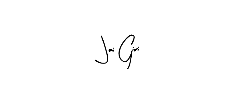 Use a signature maker to create a handwritten signature online. With this signature software, you can design (Arty Signature) your own signature for name Jai Giri. Jai Giri signature style 8 images and pictures png