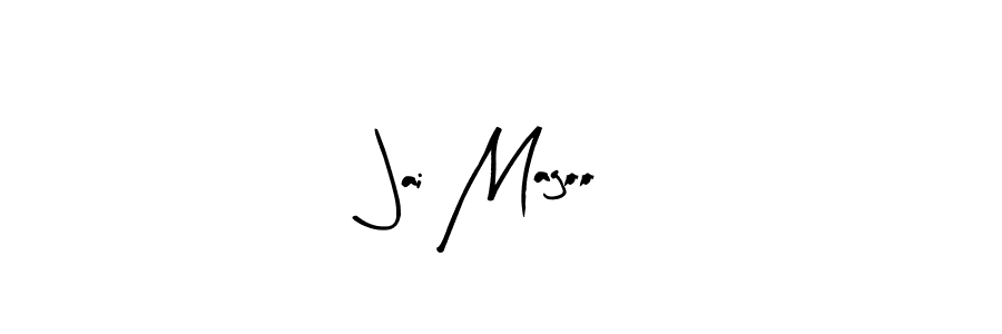 Jai Magoo stylish signature style. Best Handwritten Sign (Arty Signature) for my name. Handwritten Signature Collection Ideas for my name Jai Magoo. Jai Magoo signature style 8 images and pictures png