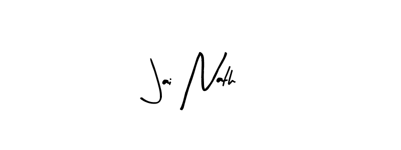 Arty Signature is a professional signature style that is perfect for those who want to add a touch of class to their signature. It is also a great choice for those who want to make their signature more unique. Get Jai Nath name to fancy signature for free. Jai Nath signature style 8 images and pictures png