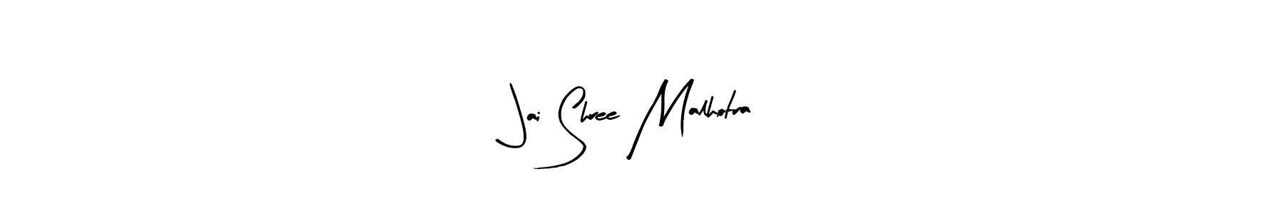 Design your own signature with our free online signature maker. With this signature software, you can create a handwritten (Arty Signature) signature for name Jai Shree Malhotra. Jai Shree Malhotra signature style 8 images and pictures png