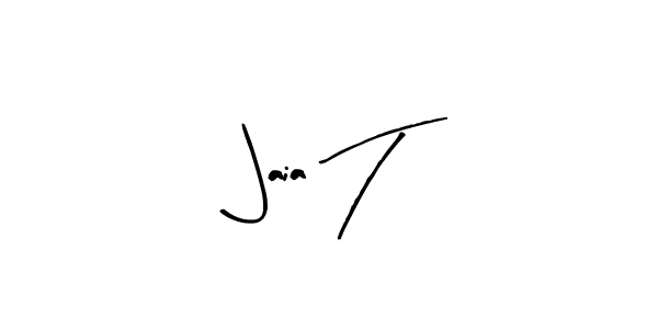 Make a beautiful signature design for name Jaia T. With this signature (Arty Signature) style, you can create a handwritten signature for free. Jaia T signature style 8 images and pictures png