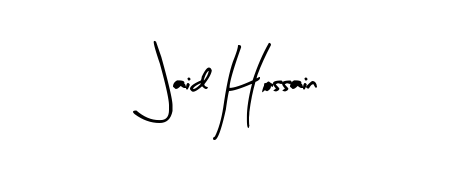 The Arty Signature font transforms the name Jaid Hossain into an executive sign with sharp precision and distinguished character. Jaid Hossain signature style 8 images and pictures png