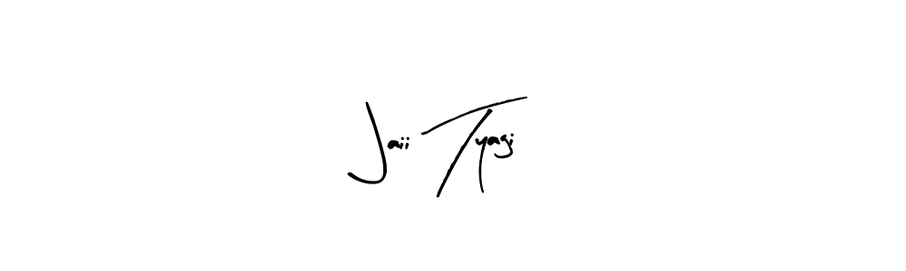 Use a signature maker to create a handwritten signature online. With this signature software, you can design (Arty Signature) your own signature for name Jaii Tyagi. Jaii Tyagi signature style 8 images and pictures png