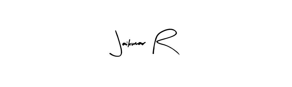 if you are searching for the best signature style for your name Jaikumar R. so please give up your signature search. here we have designed multiple signature styles  using Arty Signature. Jaikumar R signature style 8 images and pictures png