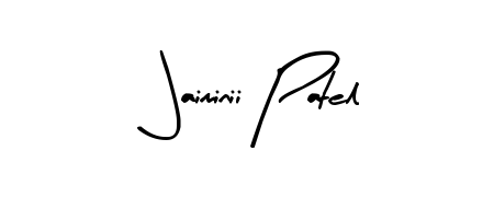 Create an unforgettable impression when signing with Jaiminii Patel name styled in Arty Signature typography. 100% free online generator. Jaiminii Patel signature style 8 images and pictures png