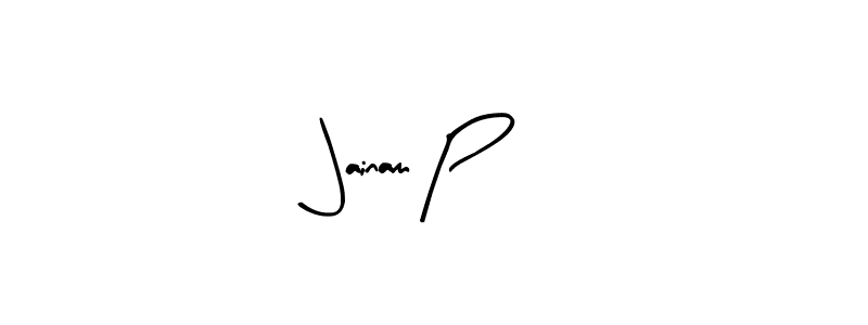 Design your own signature with our free online signature maker. With this signature software, you can create a handwritten (Arty Signature) signature for name Jainam P. Jainam P signature style 8 images and pictures png