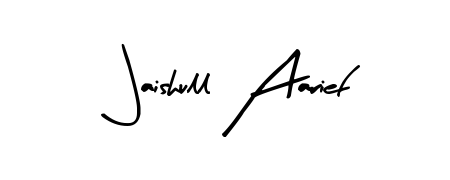 Looking for an artistic signature for Jaishull Aarief? The Arty Signature calligraphy style gives a sophisticated flow suitable for business cards and emails. Jaishull Aarief signature style 8 images and pictures png