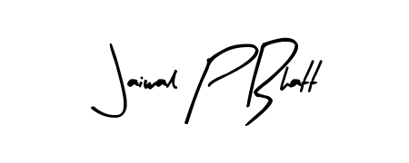 A modern signature idea for name Jaiwal P Bhatt using Arty Signature font. Clean strokes and elegant curves make it stand out instantly. Jaiwal P Bhatt signature style 8 images and pictures png