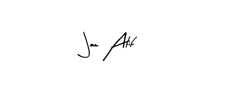 Design your own signature with our free online signature maker. With this signature software, you can create a handwritten (Arty Signature) signature for name Jam Atif. Jam Atif signature style 8 images and pictures png