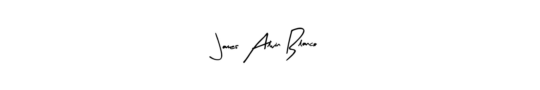 Create a beautiful signature design for name James Alvin Blanco. With this signature (Arty Signature) fonts, you can make a handwritten signature for free. James Alvin Blanco signature style 8 images and pictures png