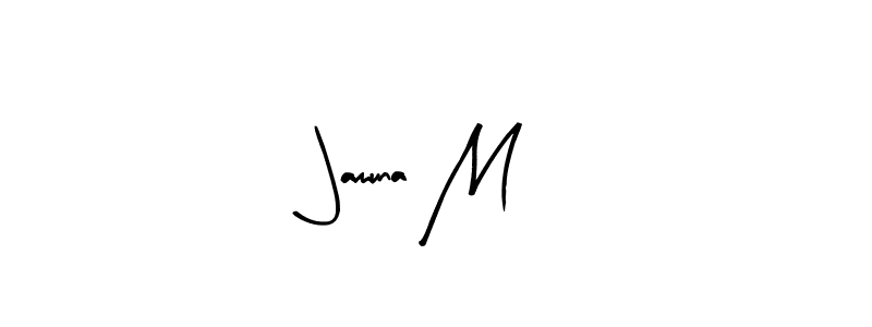Make a beautiful signature design for name Jamuna M. Use this online signature maker to create a handwritten signature for free. Jamuna M signature style 8 images and pictures png