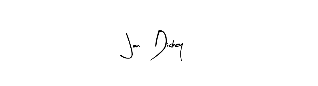 Use a signature maker to create a handwritten signature online. With this signature software, you can design (Arty Signature) your own signature for name Jan  Dickey. Jan  Dickey signature style 8 images and pictures png