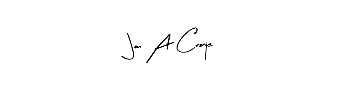 How to make Jan A Cronje signature? Arty Signature is a professional autograph style. Create handwritten signature for Jan A Cronje name. Jan A Cronje signature style 8 images and pictures png