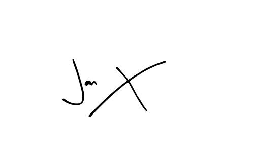 Create a beautiful signature design for name Jan X. With this signature (Arty Signature) fonts, you can make a handwritten signature for free. Jan X signature style 8 images and pictures png