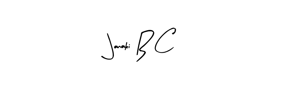 How to make Janaki B C signature? Arty Signature is a professional autograph style. Create handwritten signature for Janaki B C name. Janaki B C signature style 8 images and pictures png