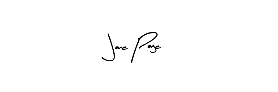 Design your own signature with our free online signature maker. With this signature software, you can create a handwritten (Arty Signature) signature for name Jane Page. Jane Page signature style 8 images and pictures png