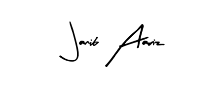 Design your own signature with our free online signature maker. With this signature software, you can create a handwritten (Arty Signature) signature for name Janib Aariz. Janib Aariz signature style 8 images and pictures png