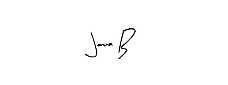 Best and Professional Signature Style for Janina B. Arty Signature Best Signature Style Collection. Janina B signature style 8 images and pictures png