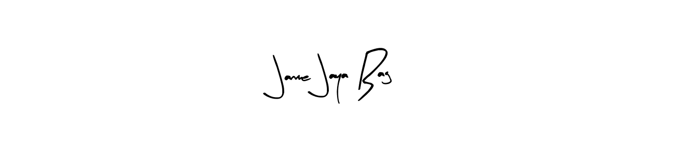 Design your own signature with our free online signature maker. With this signature software, you can create a handwritten (Arty Signature) signature for name Janme Jaya Bag. Janme Jaya Bag signature style 8 images and pictures png