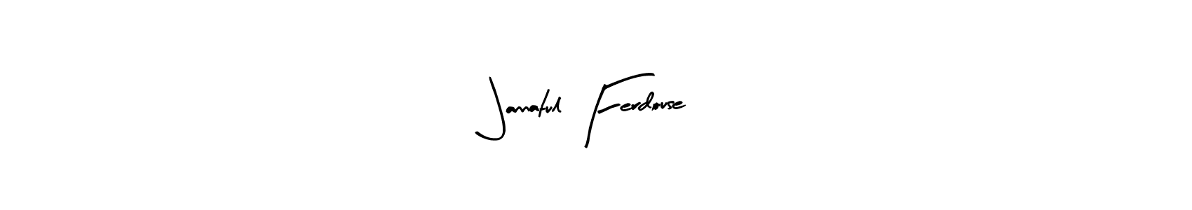 It looks lik you need a new signature style for name Jannatul Ferdouse. Design unique handwritten (Arty Signature) signature with our free signature maker in just a few clicks. Jannatul Ferdouse signature style 8 images and pictures png