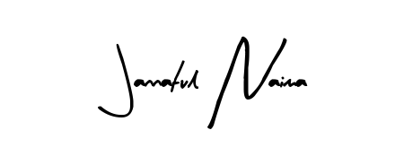 A stylish, flowing autograph style designed for name Jannatul Naima using Arty Signature typography. Perfect for digital creative projects. Jannatul Naima signature style 8 images and pictures png