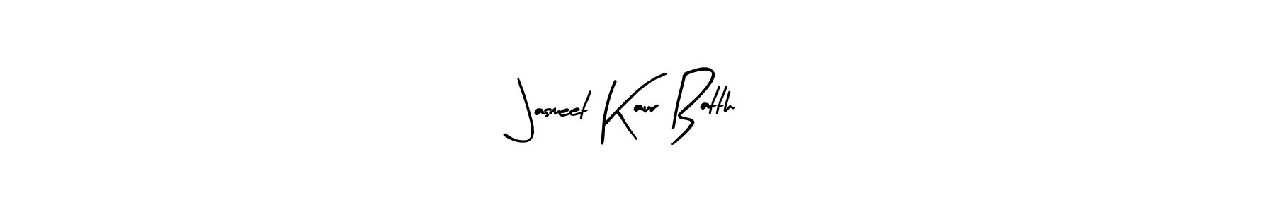 Make a beautiful signature design for name Jasmeet Kaur Batth. With this signature (Arty Signature) style, you can create a handwritten signature for free. Jasmeet Kaur Batth signature style 8 images and pictures png