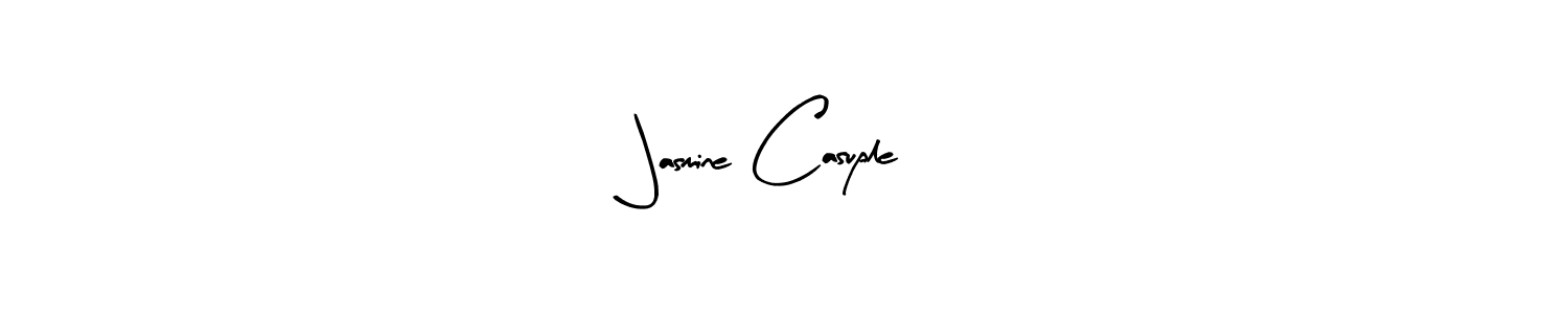 Create a beautiful signature design for name Jasmine Casuple. With this signature (Arty Signature) fonts, you can make a handwritten signature for free. Jasmine Casuple signature style 8 images and pictures png