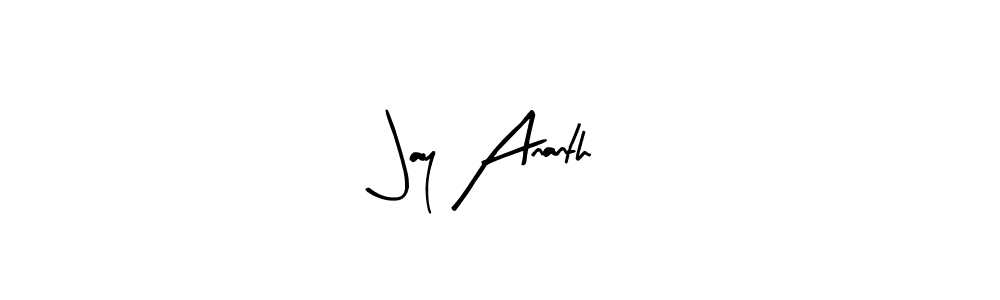 How to make Jay Ananth signature? Arty Signature is a professional autograph style. Create handwritten signature for Jay Ananth name. Jay Ananth signature style 8 images and pictures png