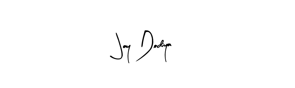 Similarly Arty Signature is the best handwritten signature design. Signature creator online .You can use it as an online autograph creator for name Jay Dodiya. Jay Dodiya signature style 8 images and pictures png