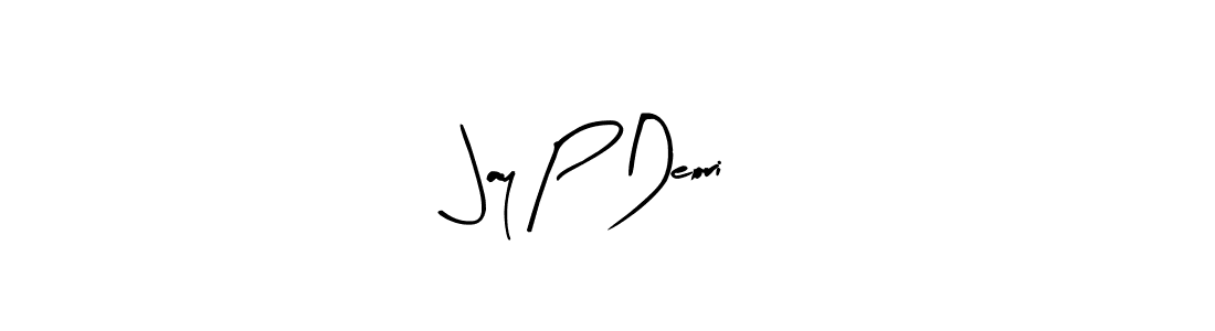 Arty Signature is a professional signature style that is perfect for those who want to add a touch of class to their signature. It is also a great choice for those who want to make their signature more unique. Get Jay P Deori name to fancy signature for free. Jay P Deori signature style 8 images and pictures png